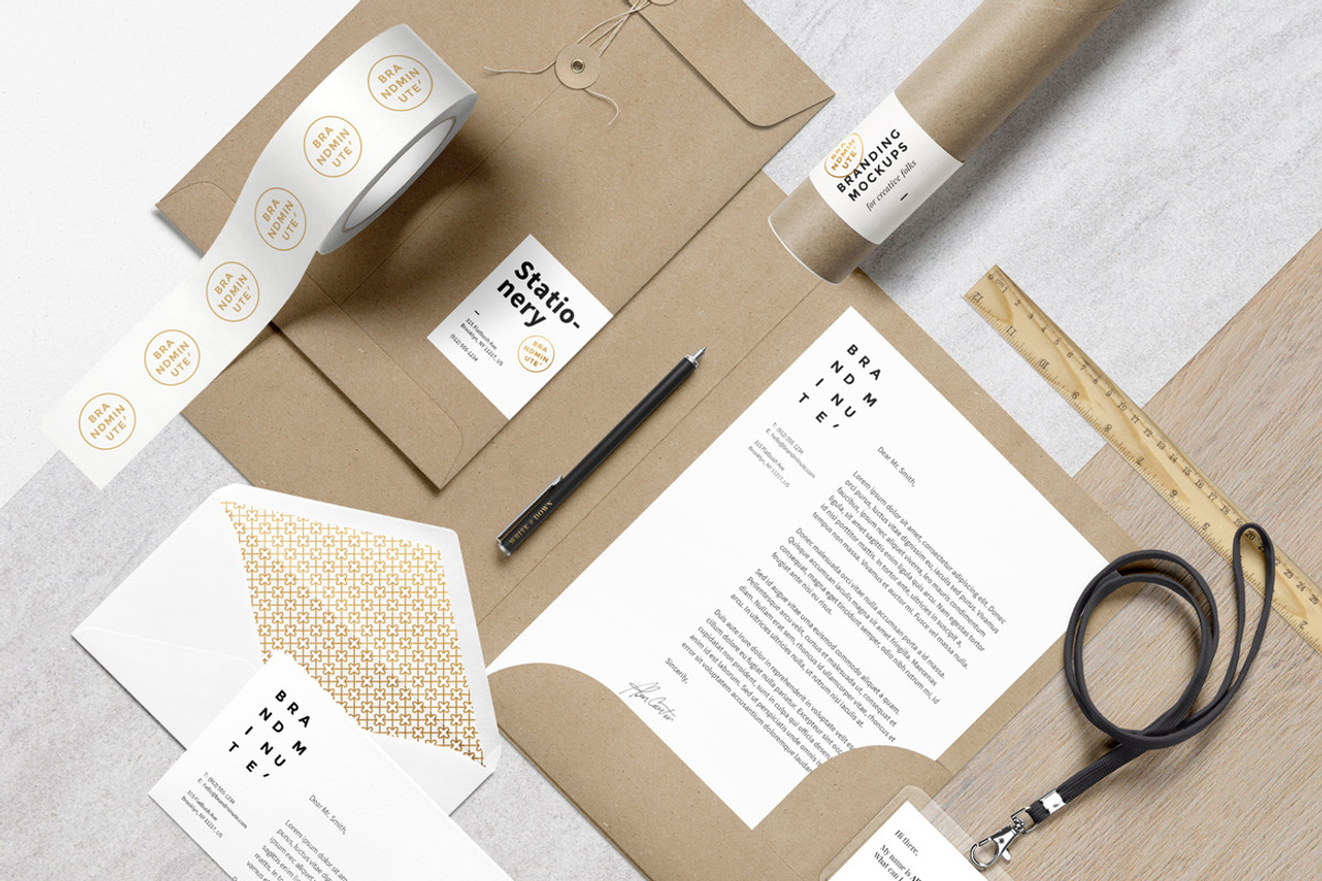 Brandminute Mockups, a Books & Magazine Mockup by GraphicBurger (Photo 7 of 16)
