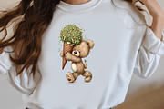 Summer Ice Cream Teddy Bear Clipart, a Seasonal Illustration by Designworld (Thumbnail 8 of 10)