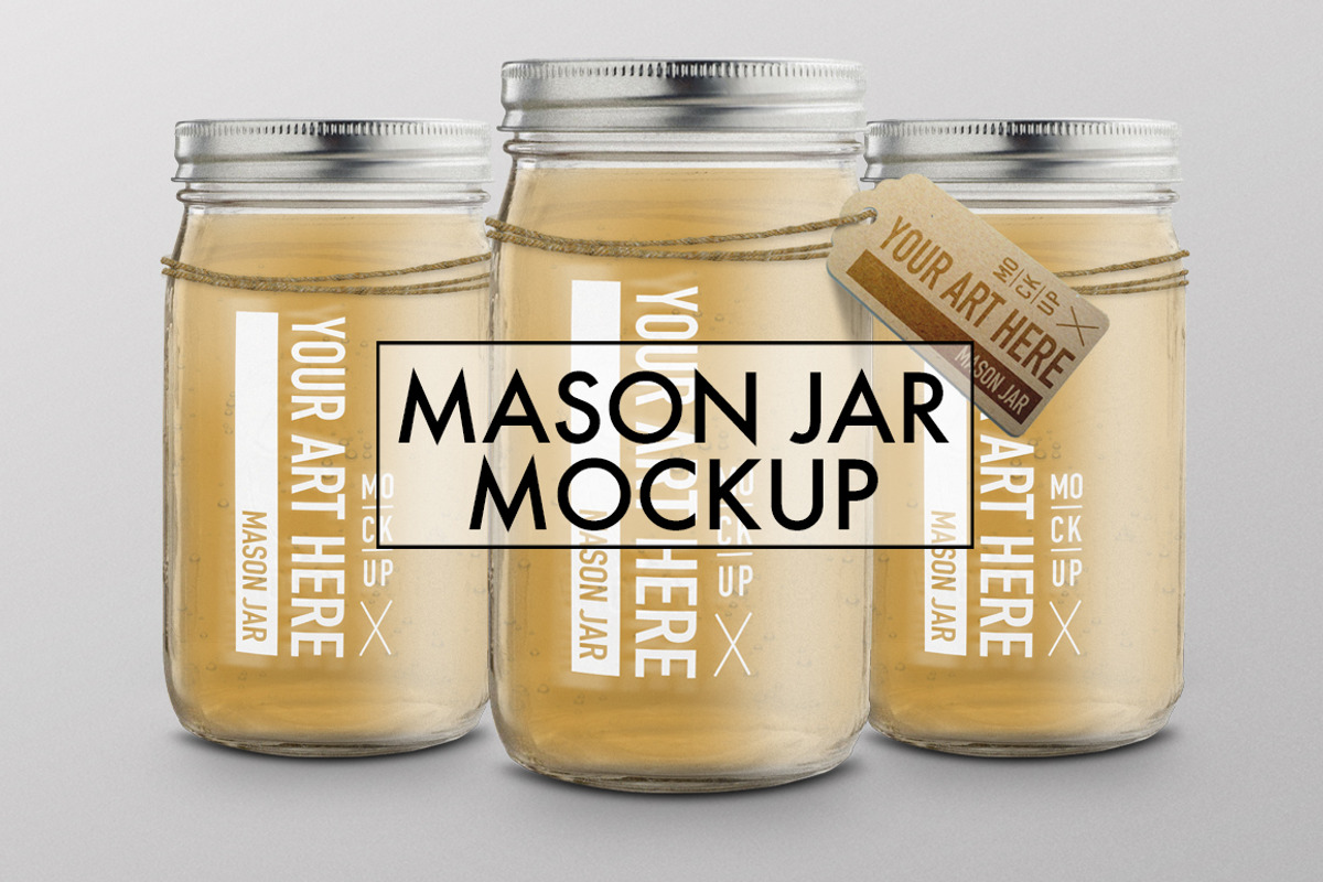 Mason Jar Mockup, a Product Mockup by Ember Co. (Photo 1 of 5)