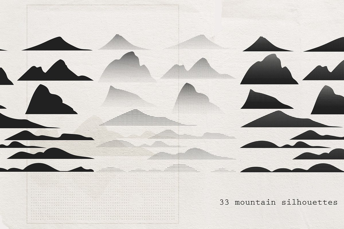 Risographic mountains, an Object Illustration by Nadia Murash (Photo 2 of 5)