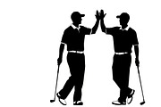 golfing swing silhouettes showcasing, an Illustration by Amazin_art (Thumbnail 25 of 31)