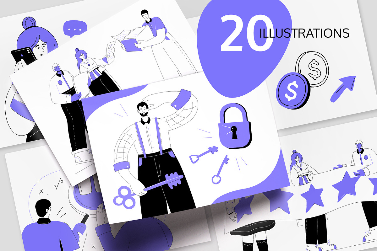 Business Situations Illustration Kit, an UI Kit Template by Boyko Pictures (Photo 2 of 16)