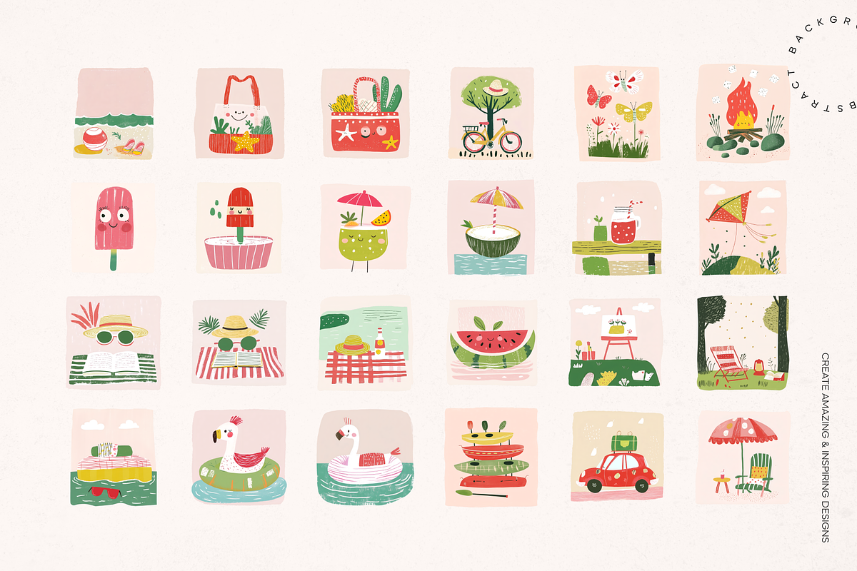Playful Summer Vibes |Tropical Beach, a Seasonal Illustration by Lumeno (Photo 4 of 8)