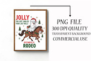 Jolly Rodeo Cowboy Christmas PNG, an Illustration by Libby Wishes (Thumbnail 3 of 6)