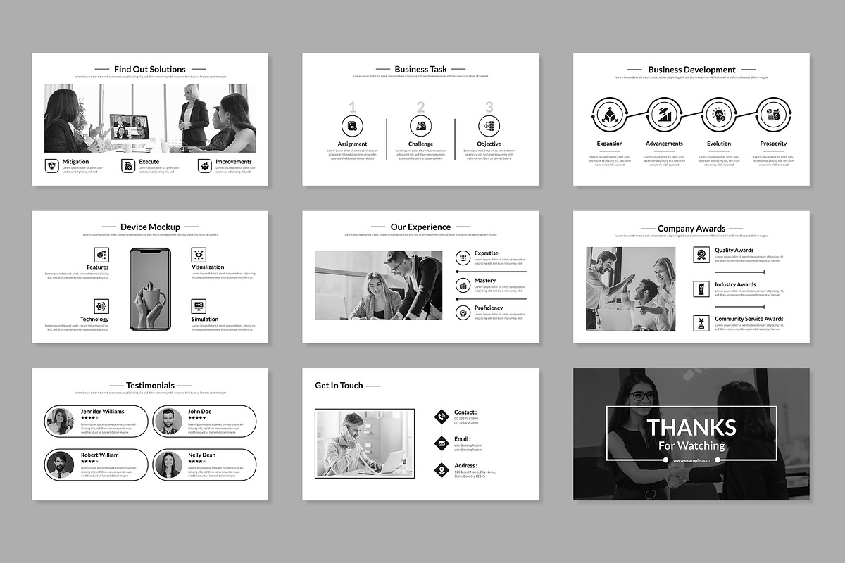 Minimal Business Presentation, a Presentation Template by Mighty-Slide (Photo 4 of 4)