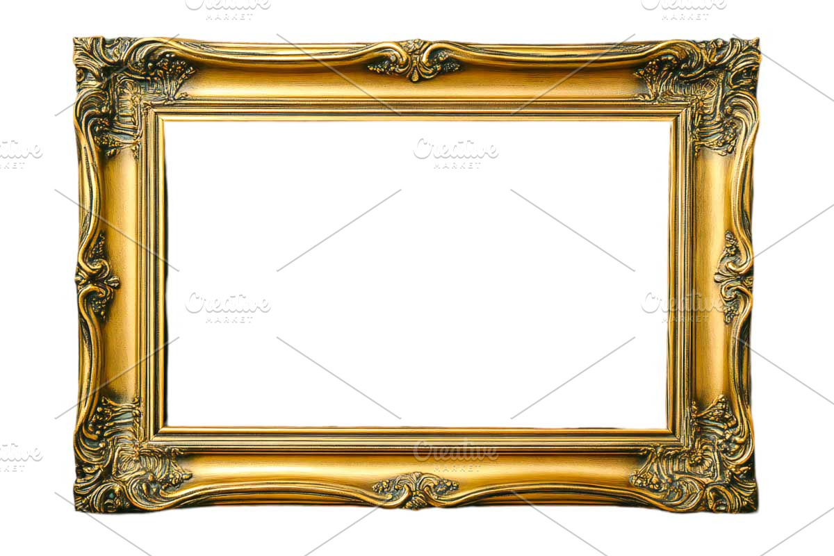 antique gold picture frame, an Object Graphic by VetalStock (Photo 1 of 3)