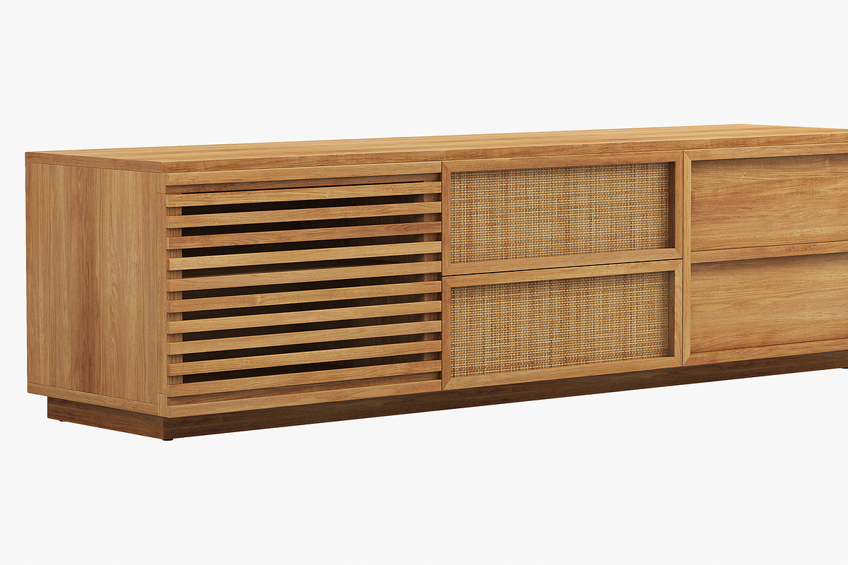 Joybird Lois Media Console, a Furniture 3D Model by 3dmitruk (Photo 5 of 10)
