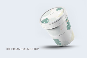 Ice Cream Tub MockUp