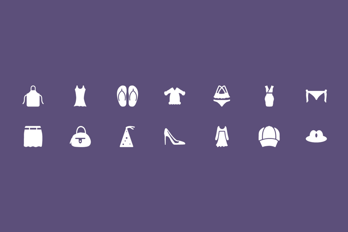 125+ Fashion Vector Icons preview 5