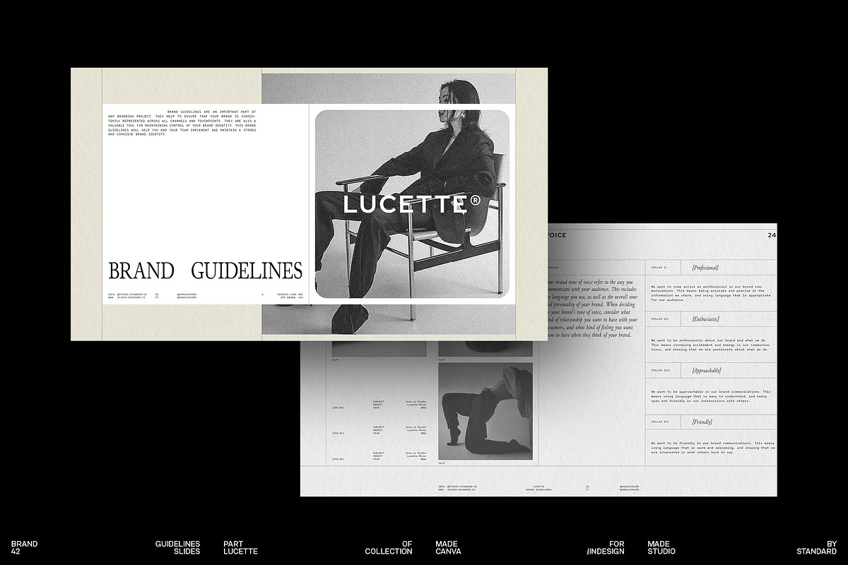 Lucette | Brand Guidelines, a Presentation Template by Studio Standard (Photo 1 of 12)