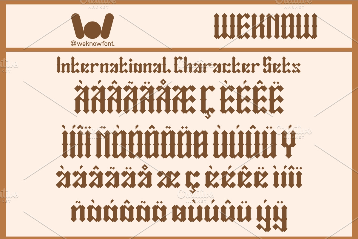 Amor Fati font, a Blackletter Font by weknow (Photo 8 of 8)