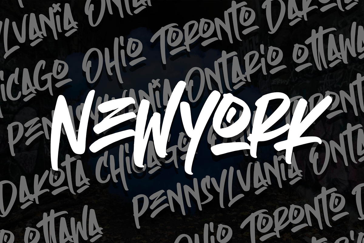 Sale! Empires-Graffitty Street Brush, a Blackletter Font by MLKWSN (Photo 4 of 9)