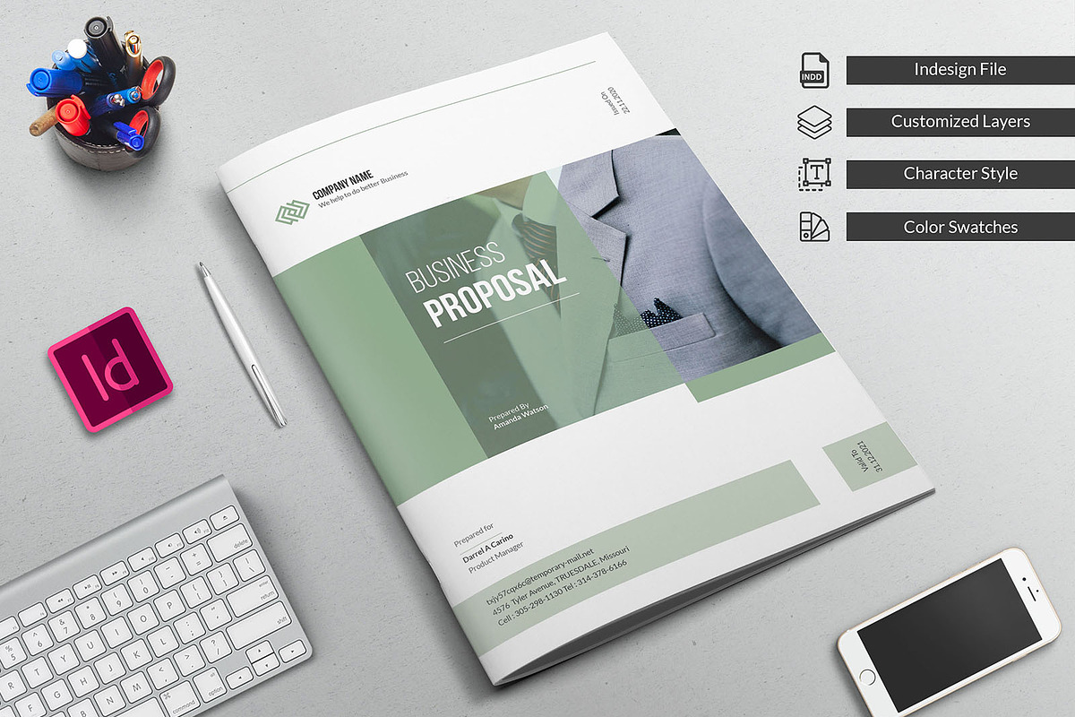 Company Profile Business Proposal, a Brochure Template by Divergent Studio (Photo 1 of 9)