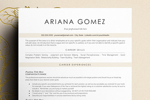 ARIANA - ATS Resume/CV BONUSES