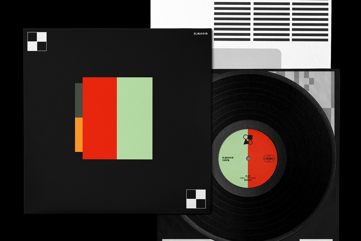 Vinyl Record Mockup Top, a Packaging Mockup by Glue Lab (Photo 2 of 3)