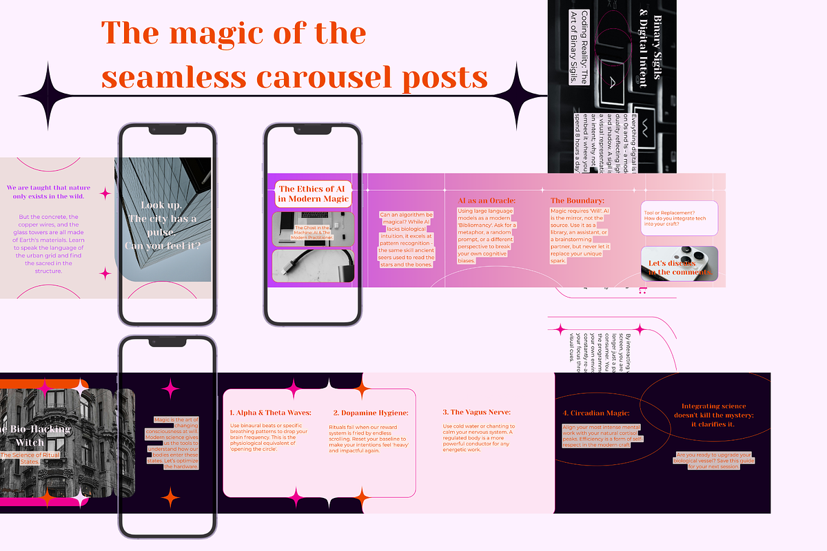 Modern Witch Instagram Templates, a Social Media Template by Mochi Atelier (Photo 8 of 11)