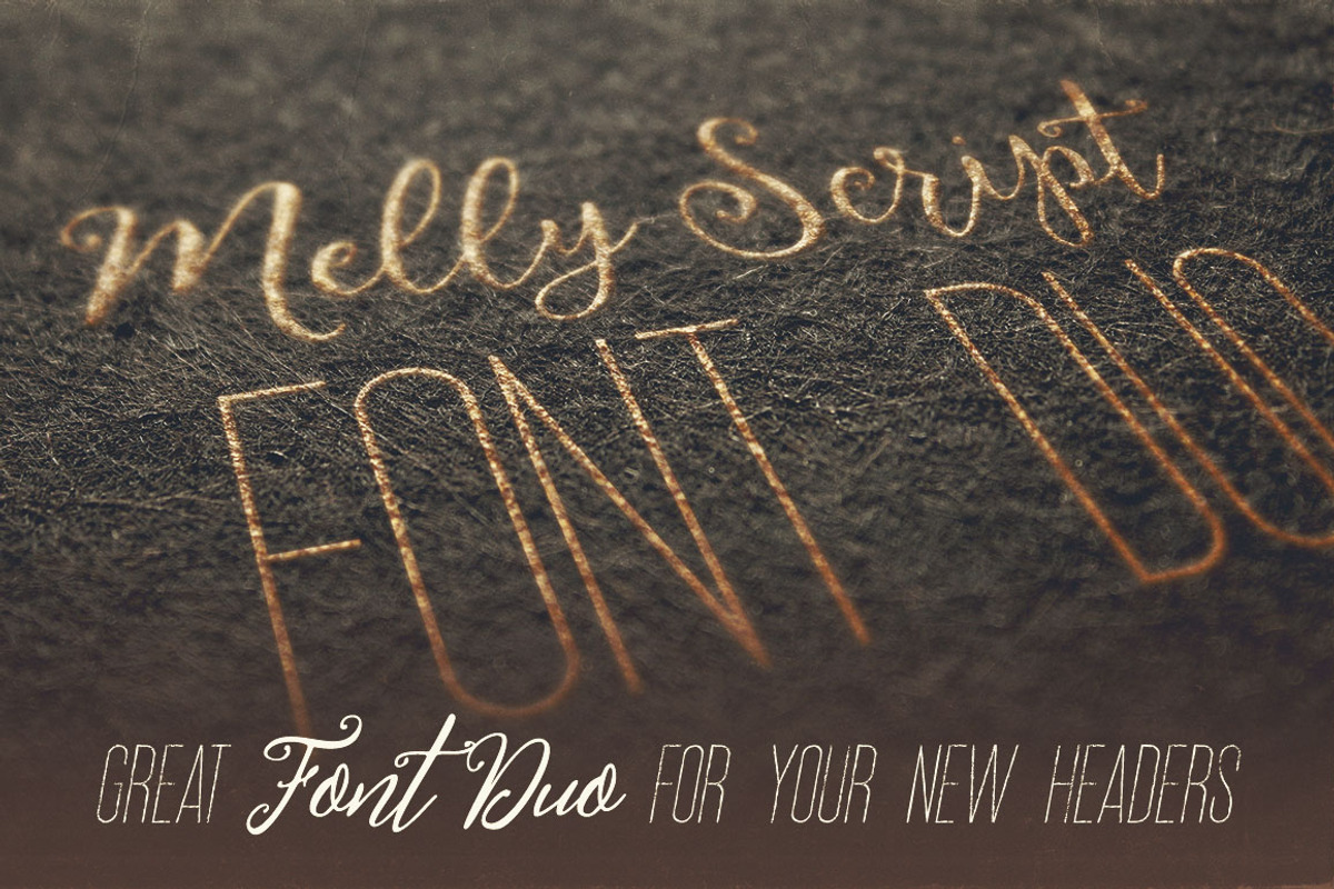 Melly Script Font Duo preview 4