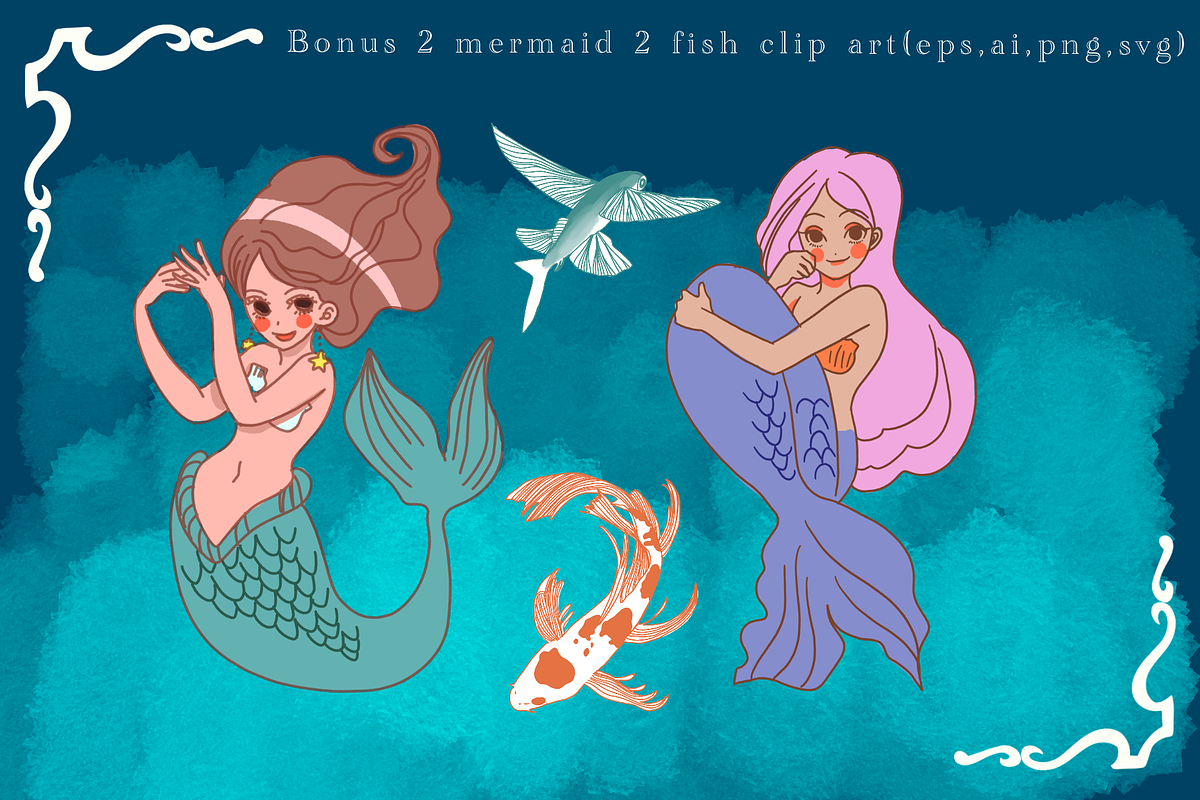 Aqua paradise procreate stamp brush, a Brush Add-On by Meisanmui (Photo 9 of 9)