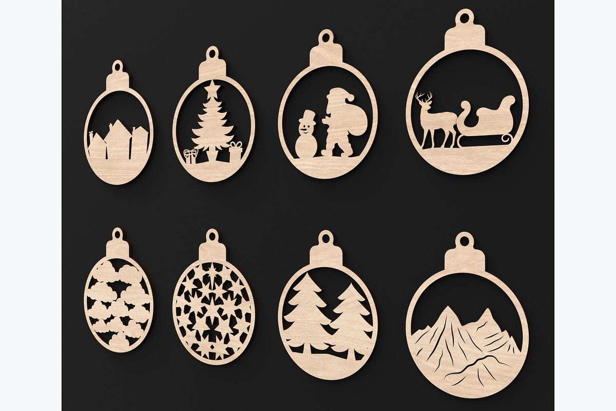 Christmas Tree Bauble Decorations, an Object Graphic by ThemeXDigital (Photo 5 of 8)