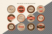 Vintage Marketing Badge Vector Set, an Object Graphic by DesignerCandies (Thumbnail 3 of 6)