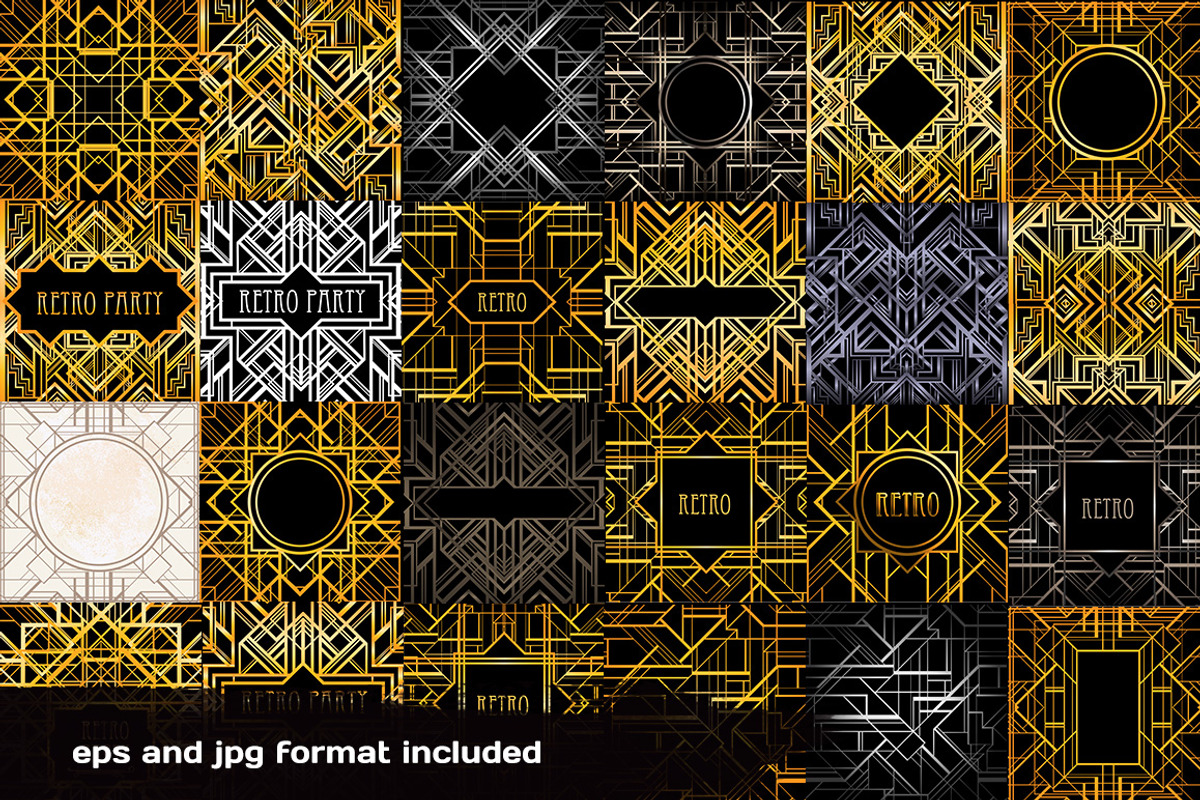 Art Deco Frames and Patterns preview 3