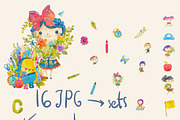 School children collection, an Education Illustration by JaneLane (Thumbnail 2 of 5)