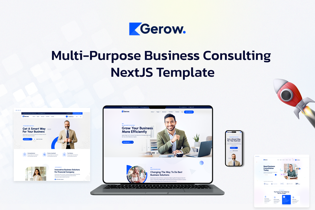 Gerow - Business Consulting NextJS, a React Template by AliThemes (Photo 1 of 2)