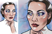 Watercolour Portrait Brush Set, a Brush Add-On by idahayart (Thumbnail 6 of 7)