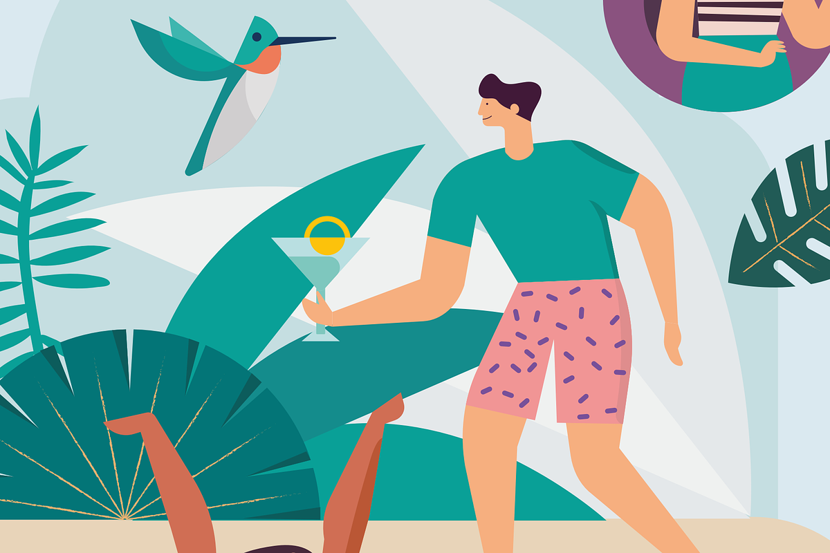 Tropical illustration & Graphics, a Card Template by Craftrick (Photo 7 of 8)