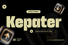 Kepater - Display Sans Family