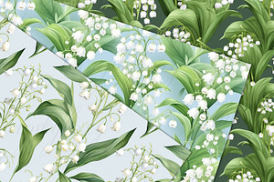 Seamless Lily Of The Valley Papers