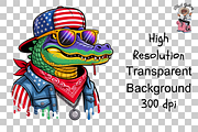 Alligator Png, Patriotic Png Bundle, an Illustration by Clipart Bloom (Thumbnail 11 of 11)