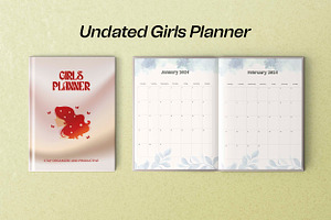 Undated Girls Planner And Organizer