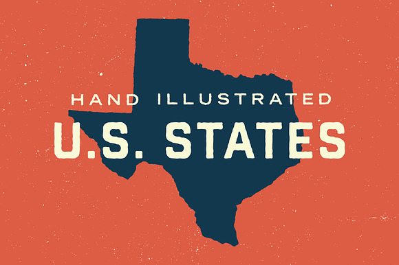 50 States - Hand Illustrated preview 7