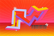 SuperSpectiva Retro Geo Clipart, an Object Graphic by angelainthefields (Thumbnail 2 of 17)