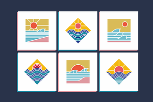 Sun & Sea, 75 Illustrations