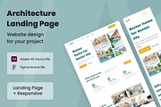Architecture Web Design, a Wireframe Template by INSPR STD (Thumbnail 1 of 6)