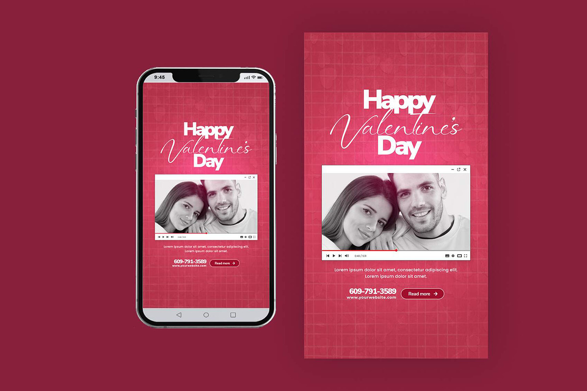 Valentine's Day Instagram Stories, a Social Media Template by Saman Osama (Photo 8 of 9)