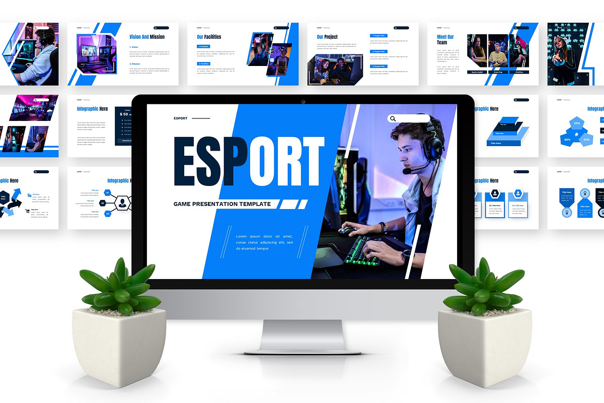 Esport - Game Keynote Templates, a Presentation Template by Deepslide Studio (Photo 4 of 6)