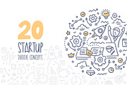 20 Startup Doodle Concepts, a Finance Illustration by Rassko (Thumbnail 1 of 5)