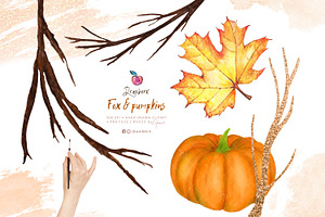 Fall Graphics, Fox And Girl 016