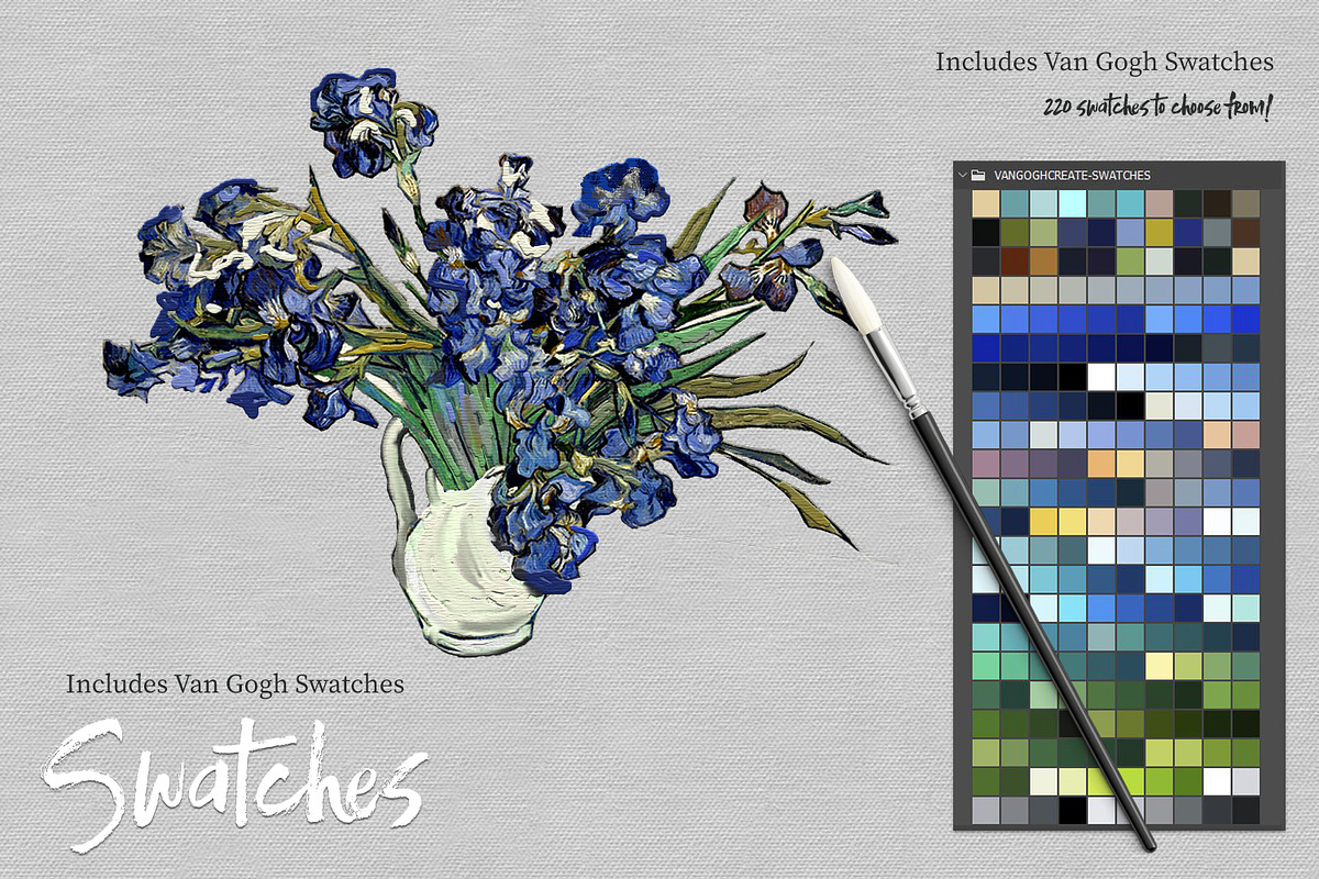 VanGogh Paint Photoshop Brush Bundle, a Brush Add-On by Photohacklovers (Photo 7 of 9)