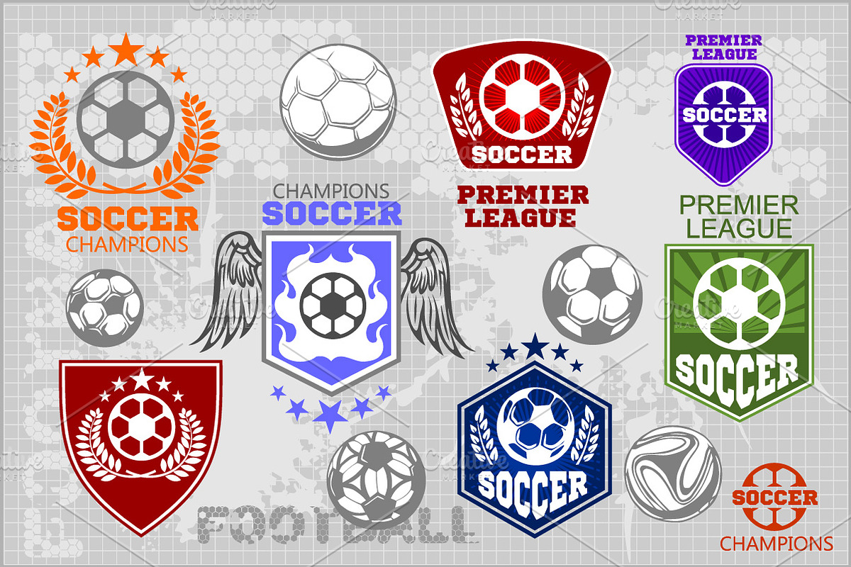 Soccer labels + 30 players, an Illustration by Digital-Clipart (Photo 1 of 5)