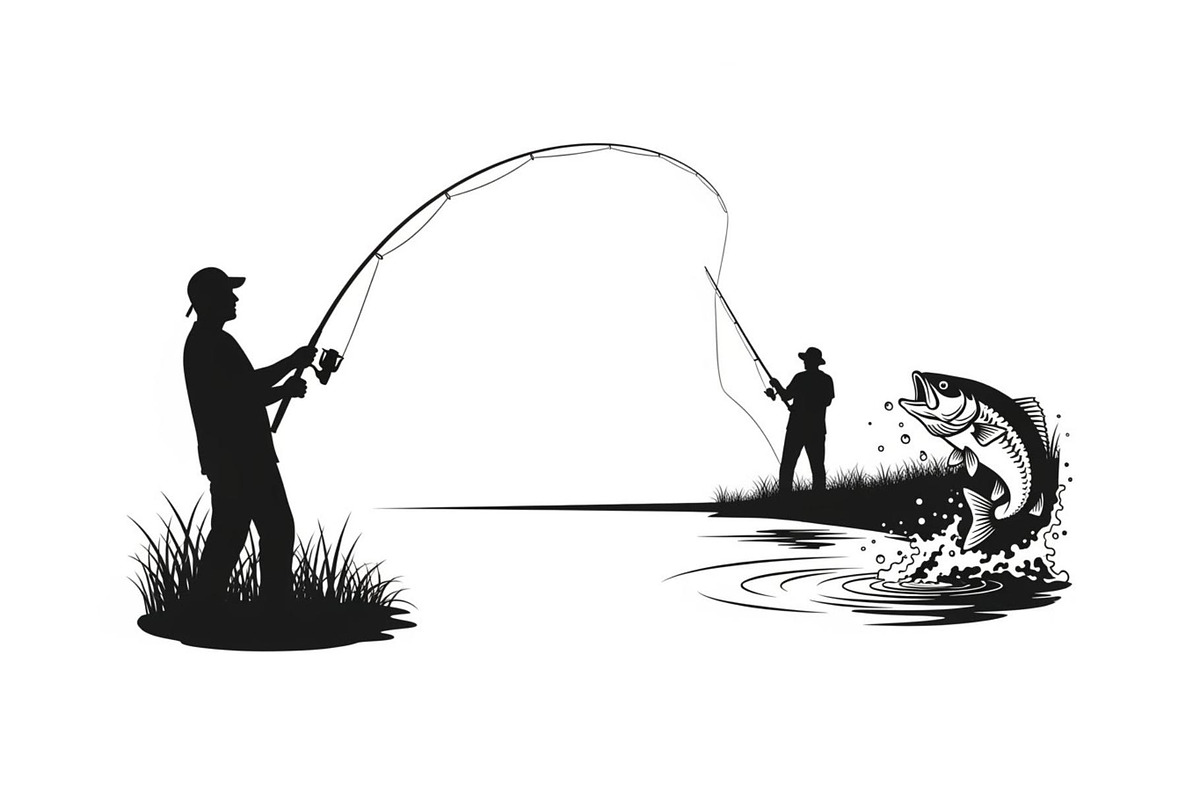 Fishing Silhouette Vector Bundle, an Illustration by hafijul (Photo 31 of 51)
