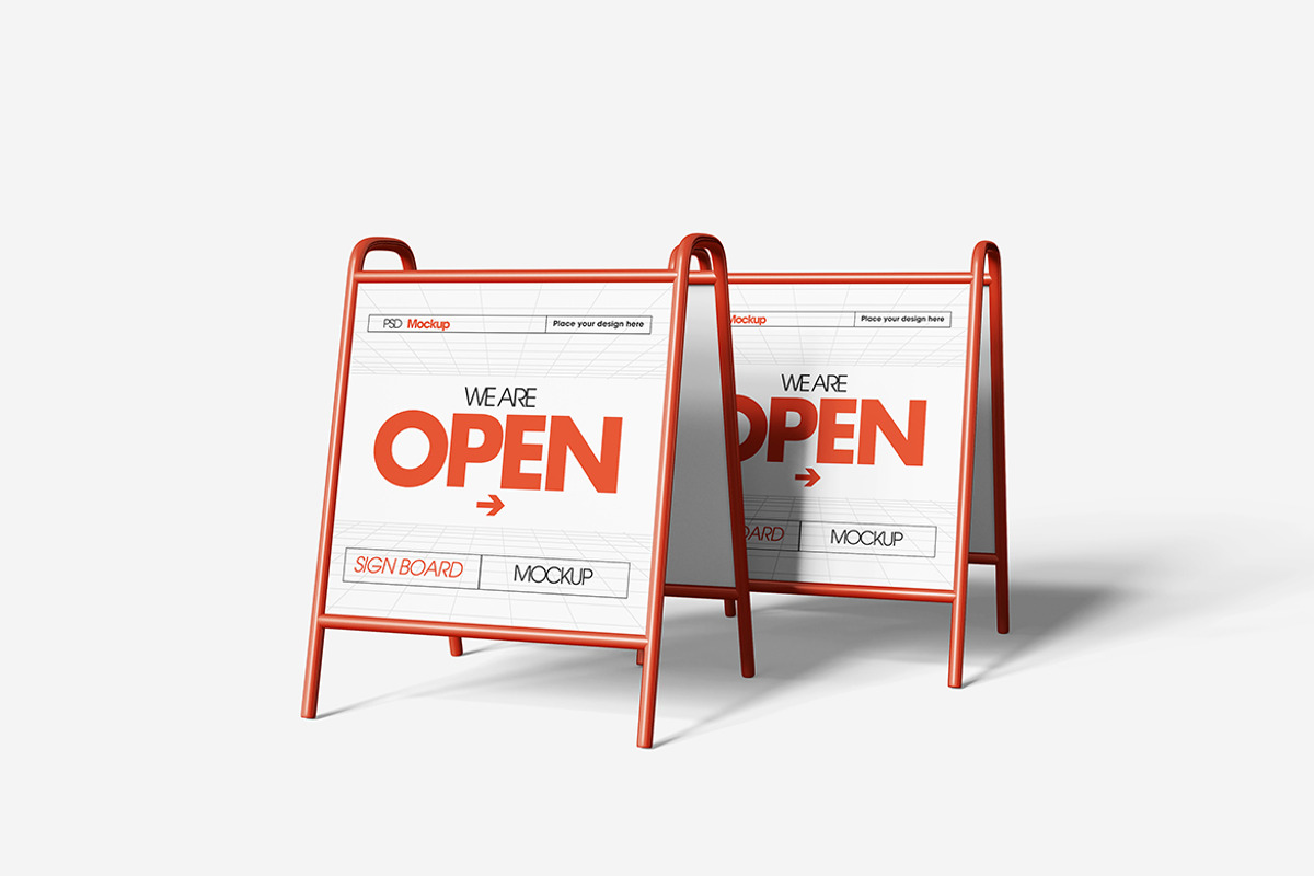 Signboard Mockup, an Advertising Mockup by Indah (Photo 5 of 6)