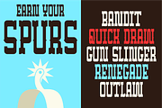 BANDITS - Western Slab Serif, a Slab Serif Font by JackType (Thumbnail 11 of 11)