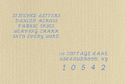 Elliott Stitchery, a Handwritten Font by Honey Lust Co. Shop (Thumbnail 2 of 3)