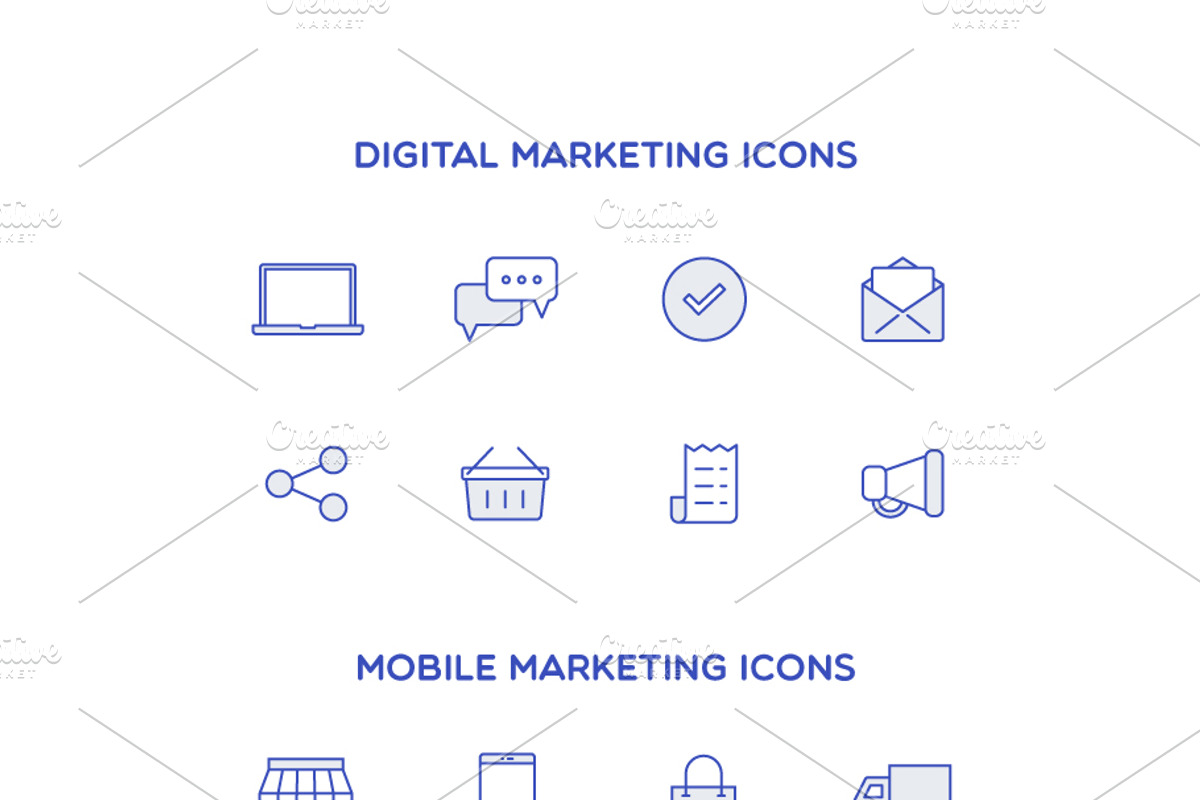 Marketing Icons, a Duotone Icon by vectorbugs (Photo 2 of 5)