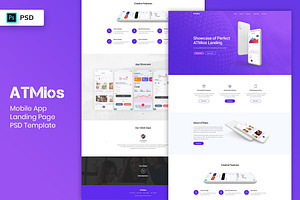 Mobile App Landing Page Template