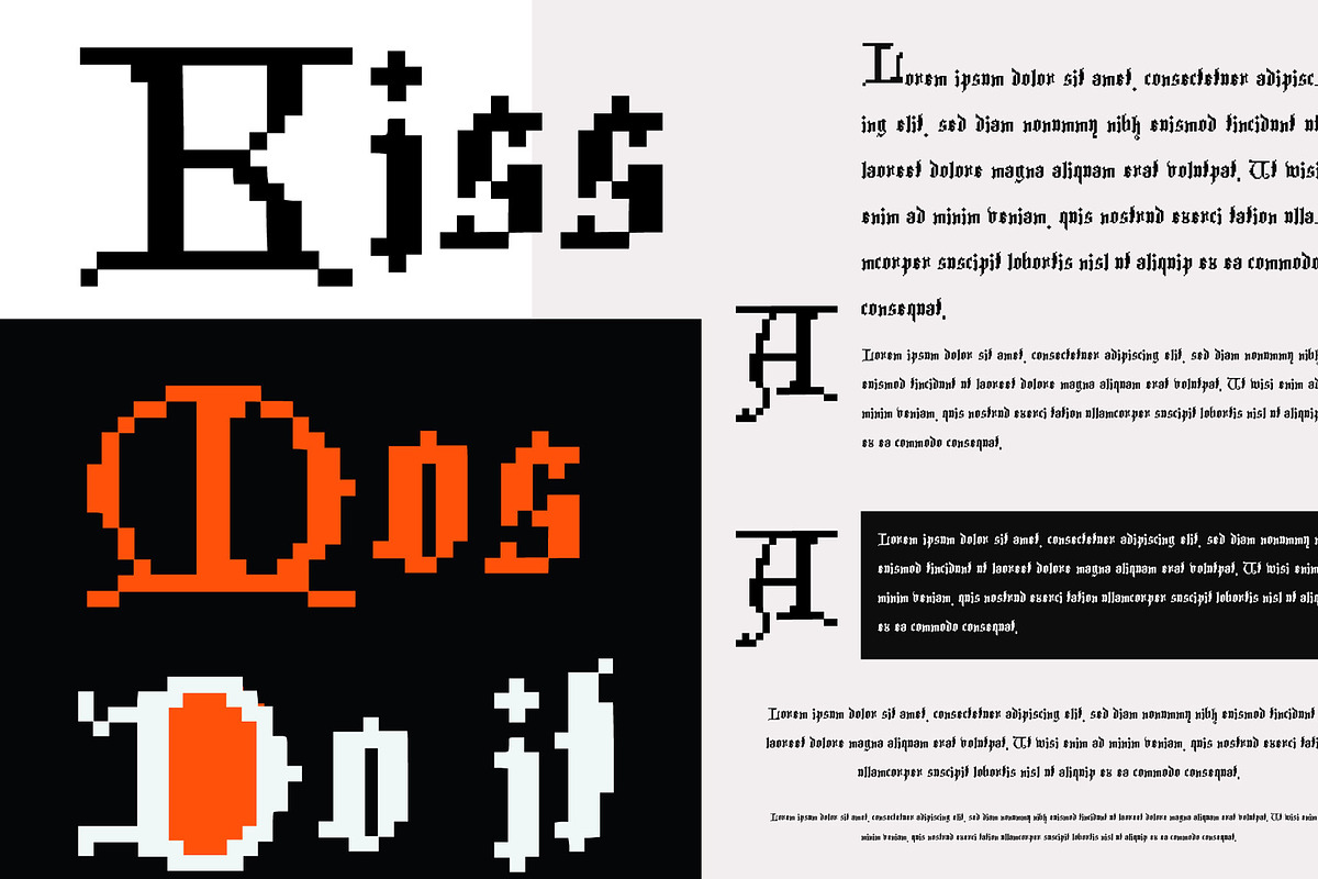 Ghotic Letter Pixel, a Blackletter Font by cromatixclassroom (Photo 5 of 5)